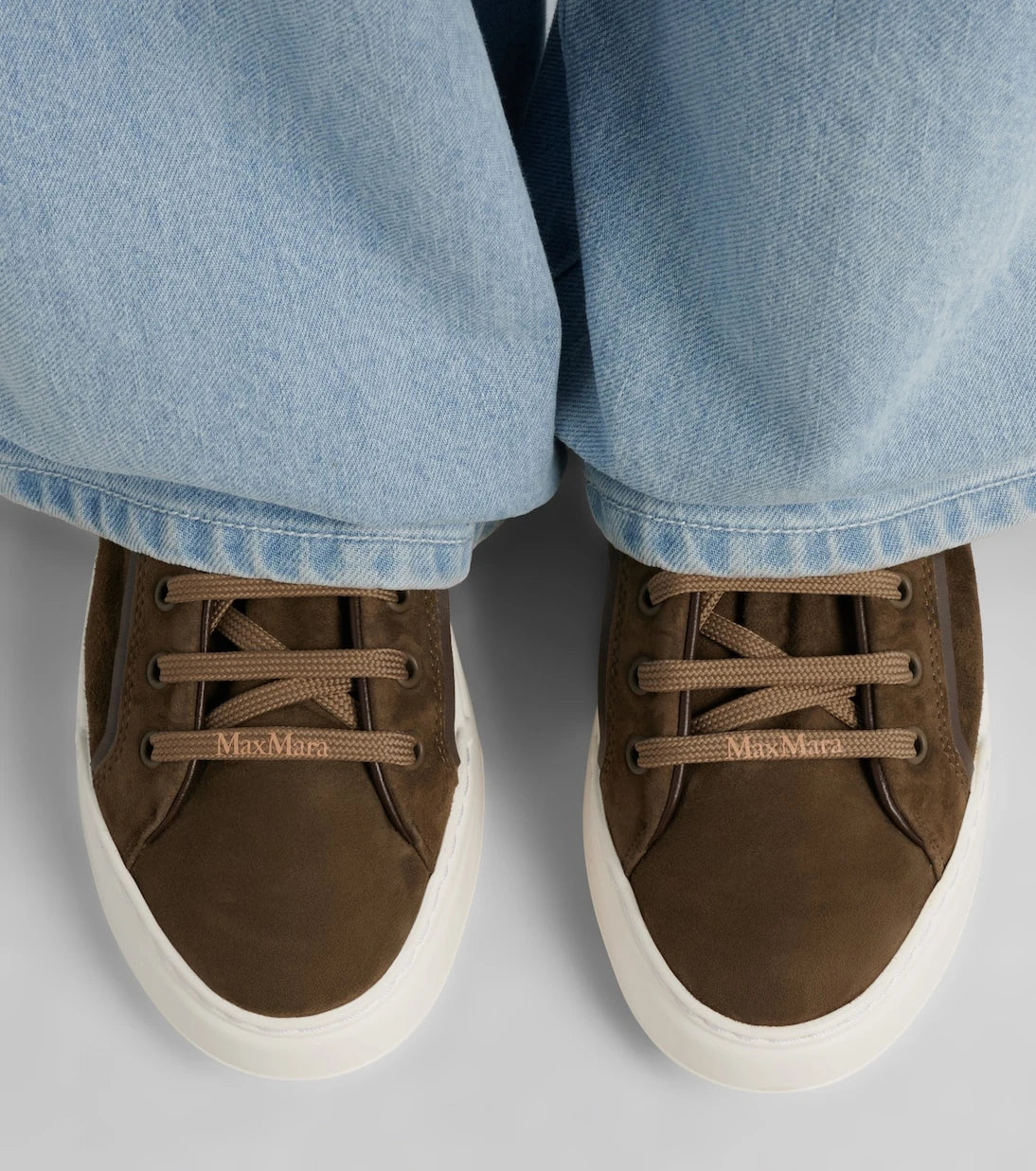 Max Mara - Suede platform sneakers