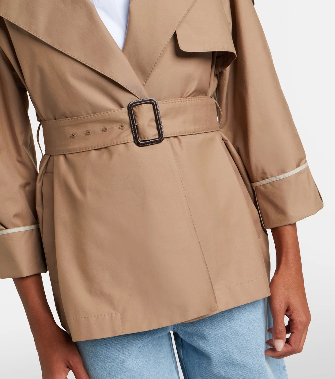 Max Mara - Clara cotton-blend gabardine trench coat