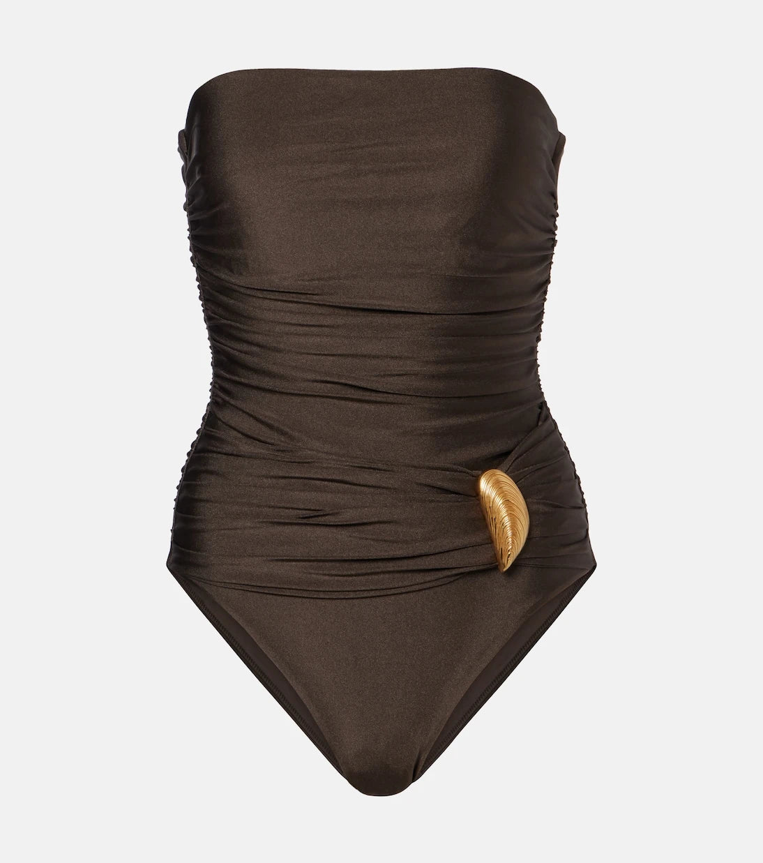 Simkhai - Lorena appliqué ruched swimsuit