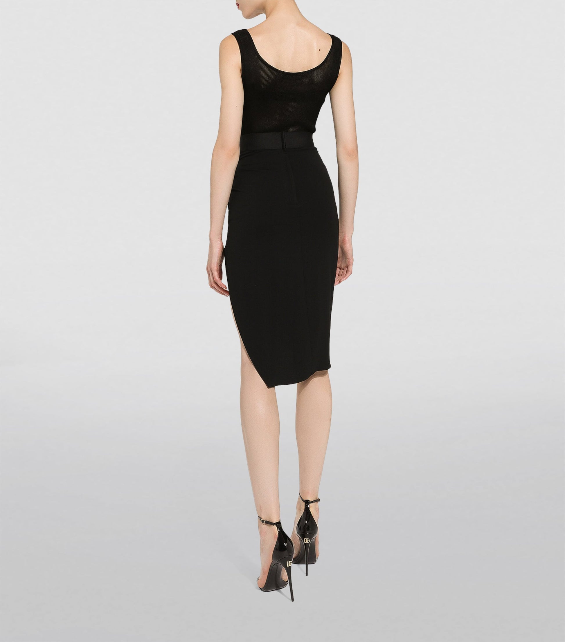 Dolce & Gabbana Multi Ruched Pencil Skirt