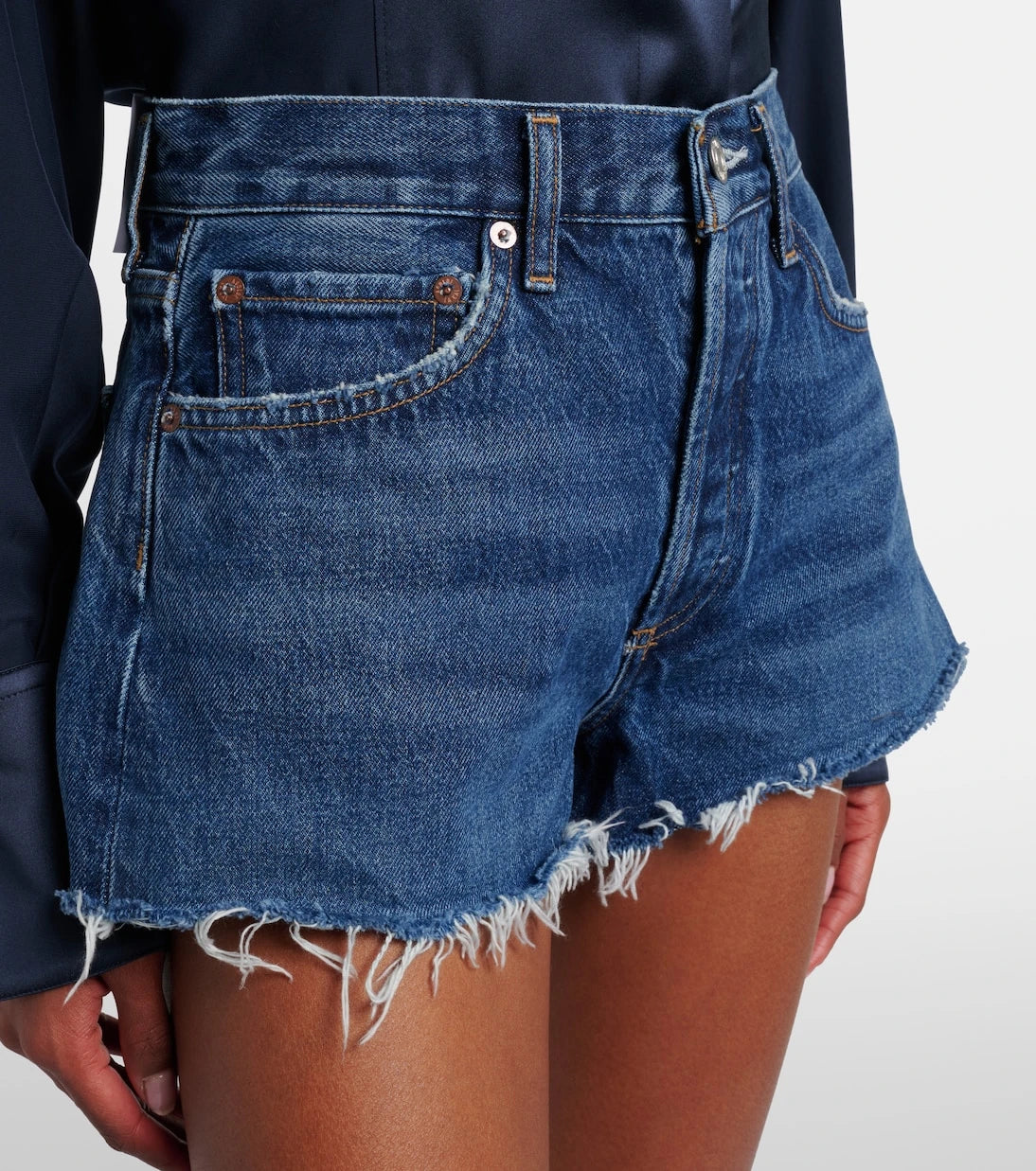 Agolde - Parker denim shorts