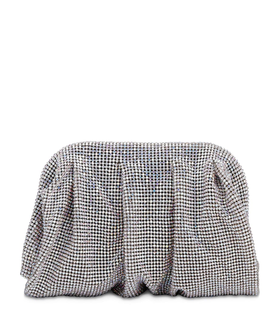 Benedetta Bruzziches Silver Embellished Venus La Petite Clutch Bag