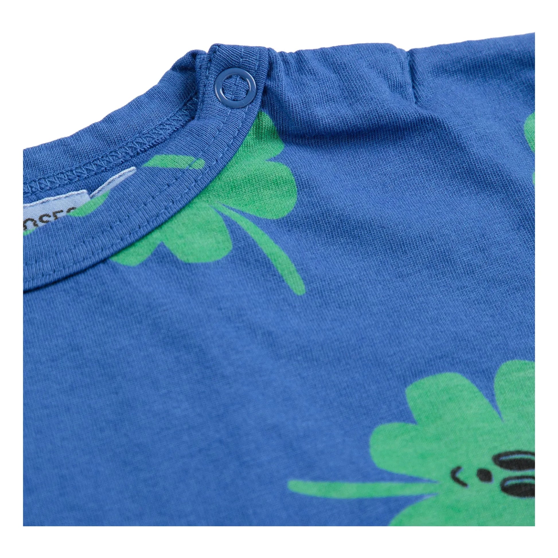 Bobo Choses - Trèfles Organic Cotton T-shirt | Blue