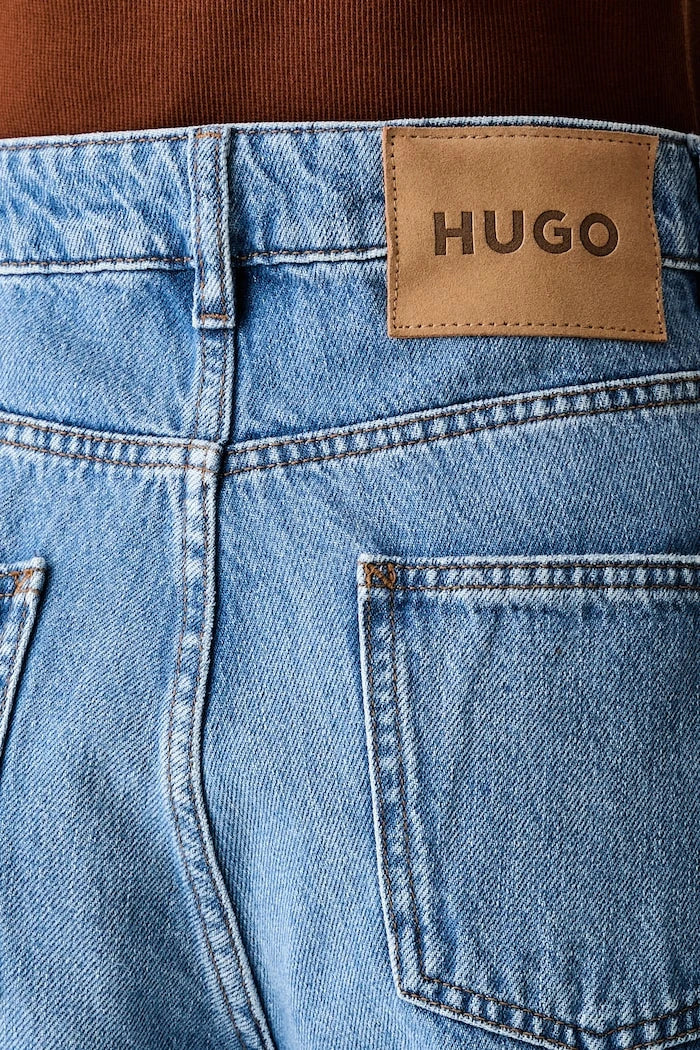 HUGO Blue Leni_S_B Kadın Geniş Kesim Jean