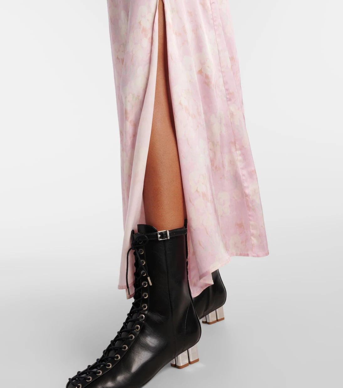 Ganni - Floral satin maxi dress