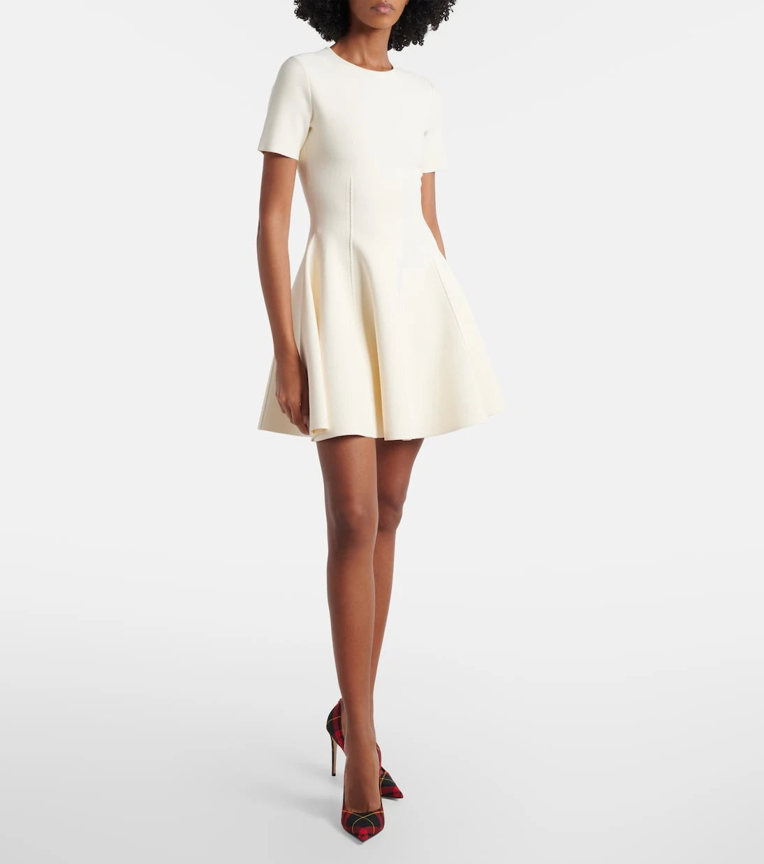 McQueen - Asymmetric knitted minidress