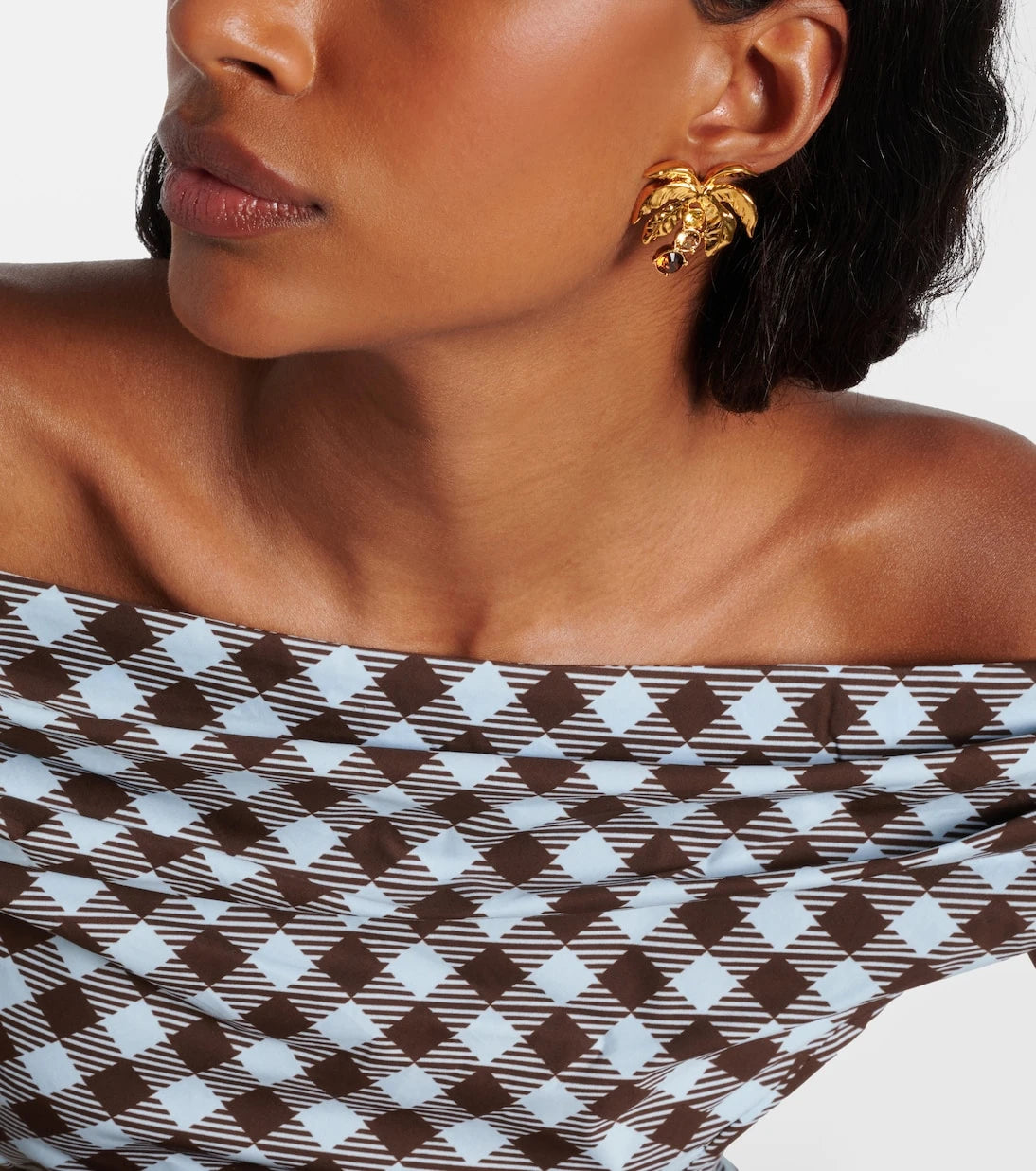 Oscar de la Renta - Palm Tree embellished earrings