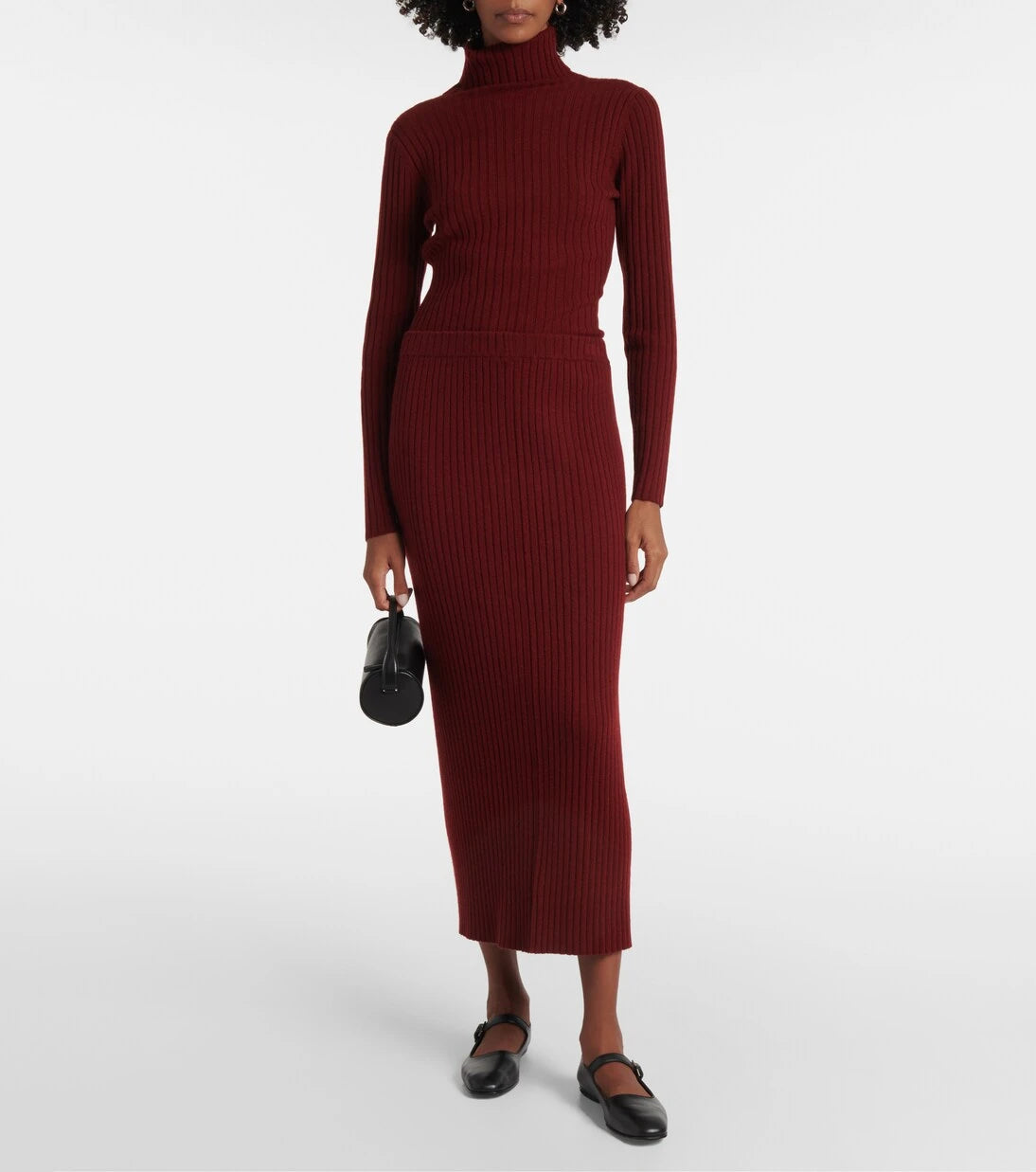 Jardin des Orangers - Cashmere midi skirt