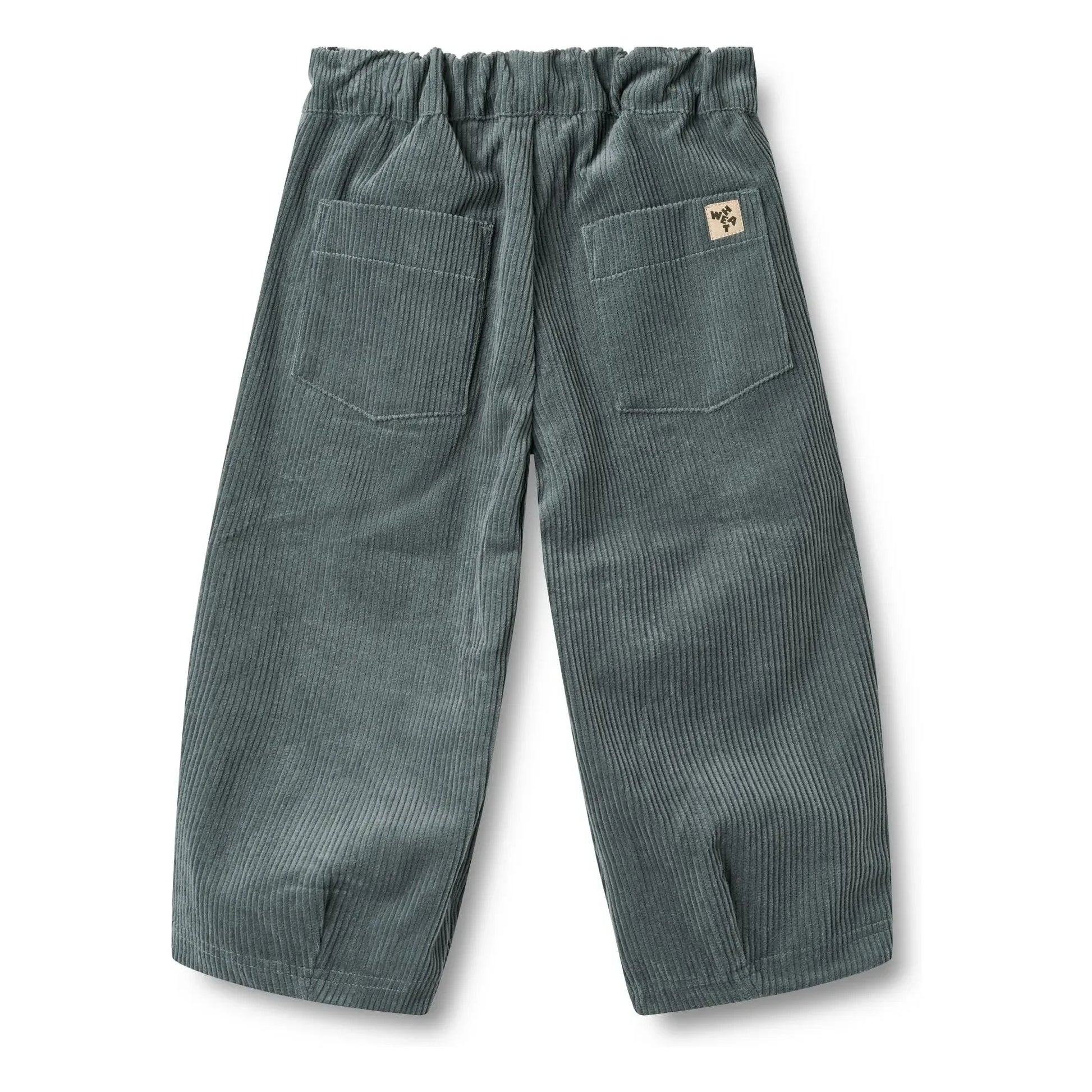 Wheat - Juno organic cotton corduroy pants | Grey blue