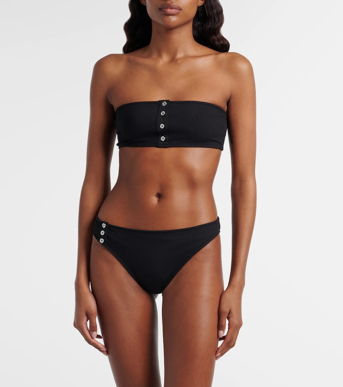 Toteme - Ribbed-knit bikini bottoms