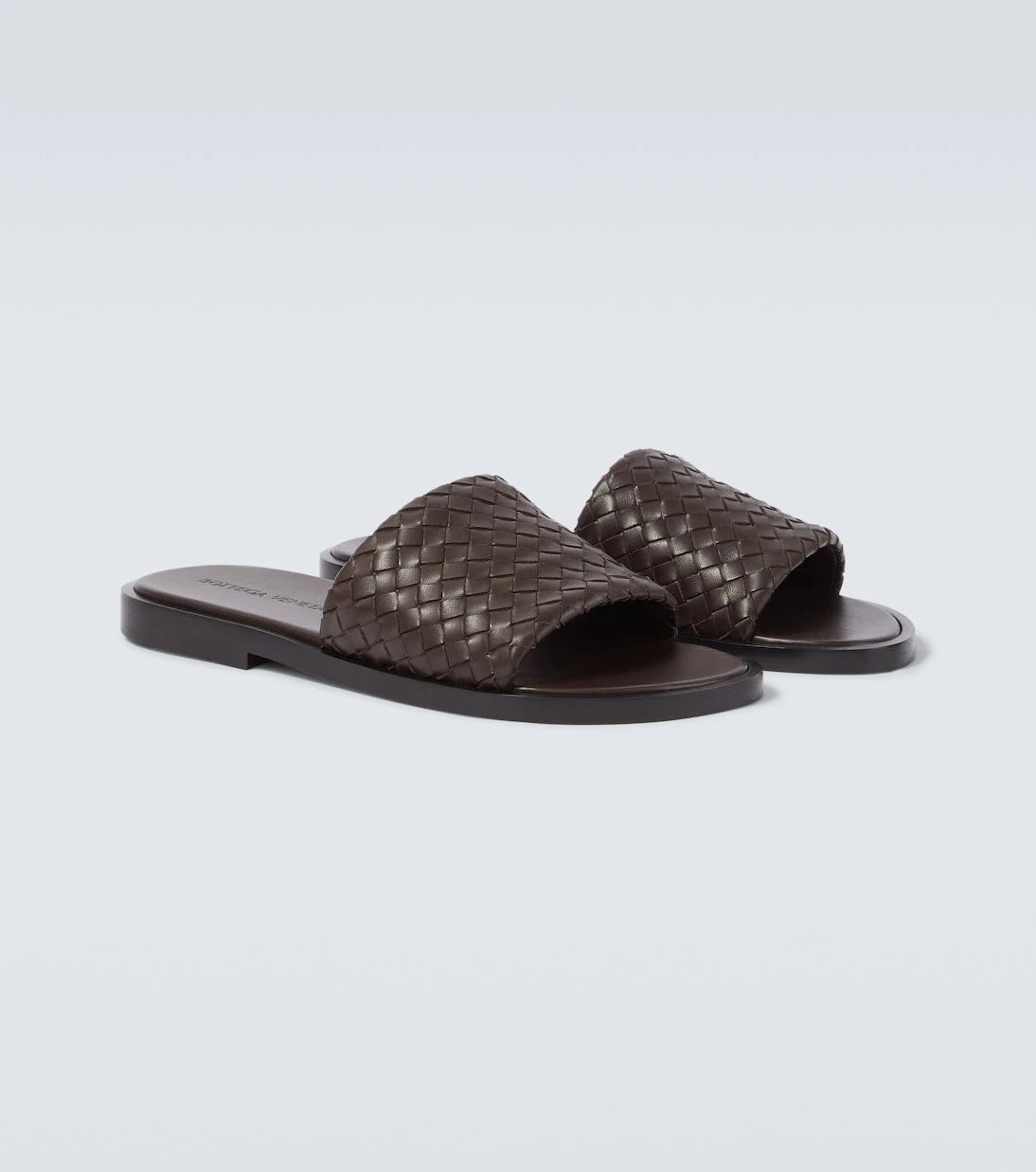 Bottega Veneta - Elio Intrecciato leather slides