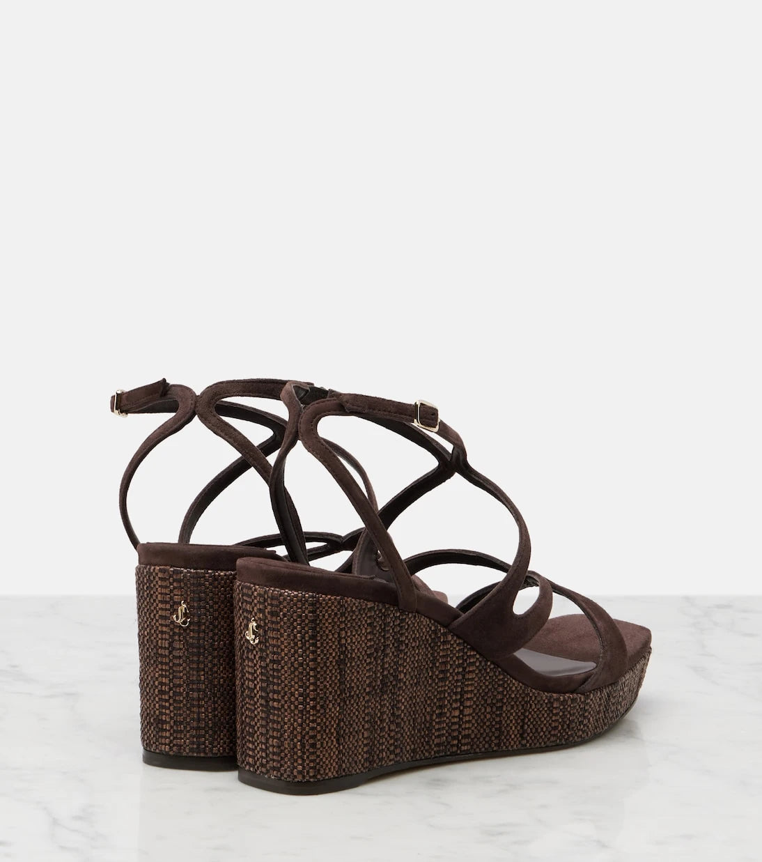 Jimmy Choo - Ayla suede wedge sandals