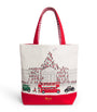 Large Cotton Christmas Knightsbridge Tote Bag IVORY