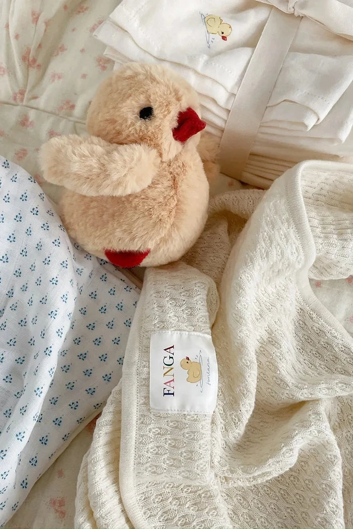 Fanga Fontana VENTI POINTELLE BLANKET GOTS Pamuk Bebek Battaniyesi