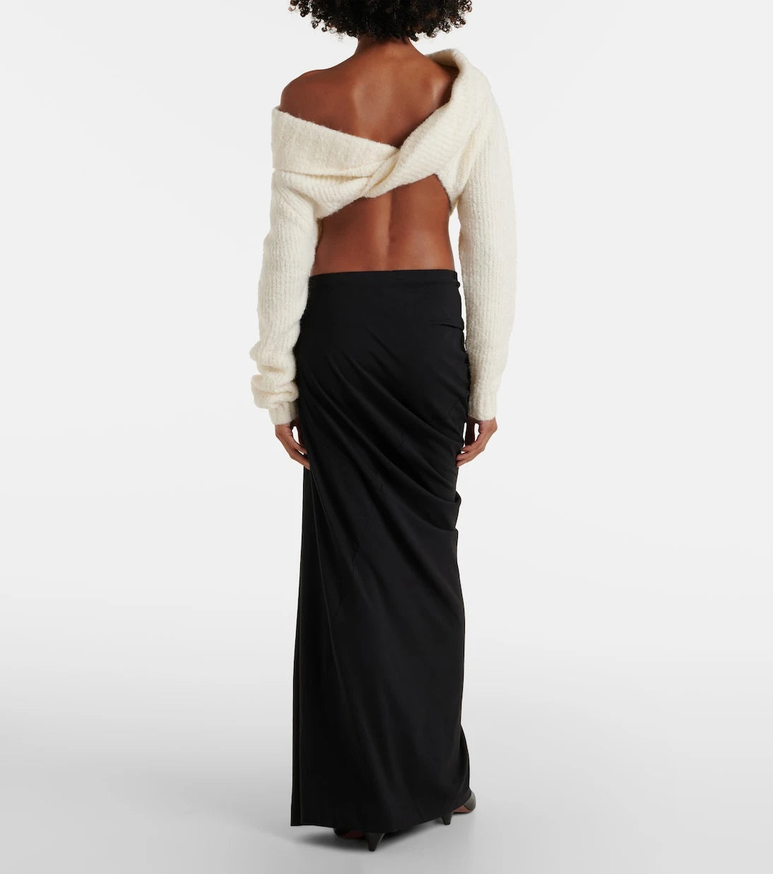 Christopher Esber - Off-shoulder bouclé sweater