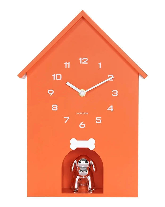 Karlsson Dog House Sesli Duvar Saati 36,5 x 26,5 cm