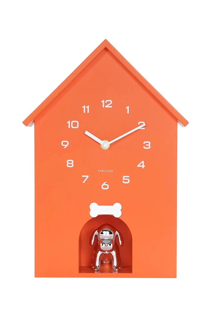 Karlsson Dog House Sesli Duvar Saati 36,5 x 26,5 cm