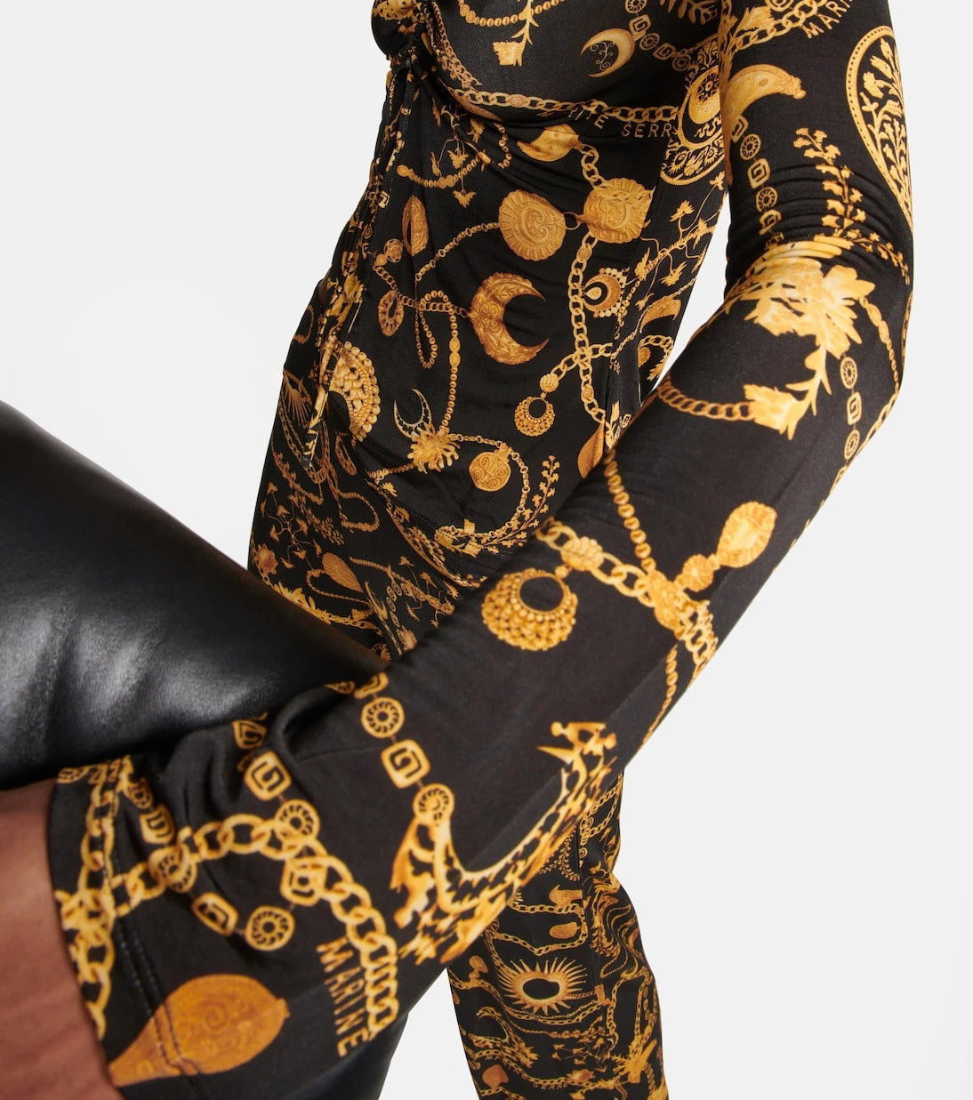 Marine Serre - Printed ruched top
