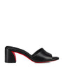 Christian Louboutin Black Jane Leather Mules 55