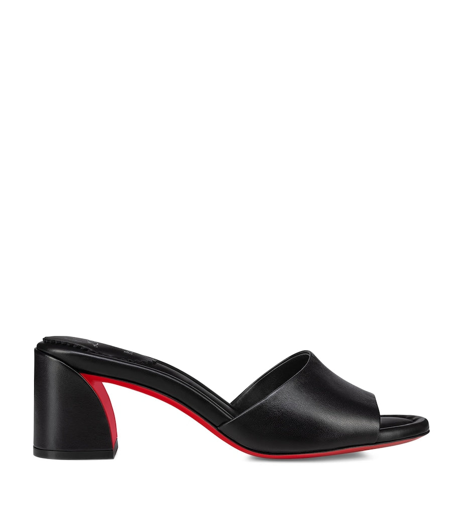 Christian Louboutin Black Jane Leather Mules 55