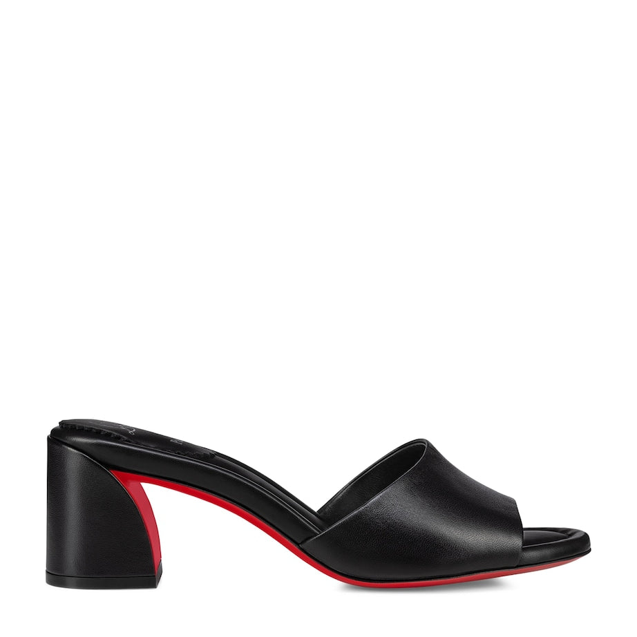 Christian Louboutin Black Jane Leather Mules 55