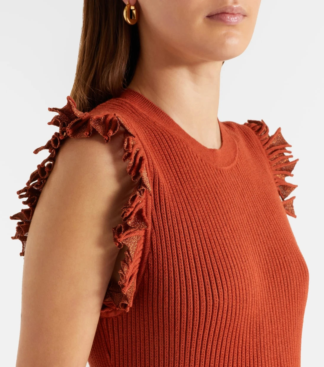 Ulla Johnson - Noelle knitted lamé midi dress