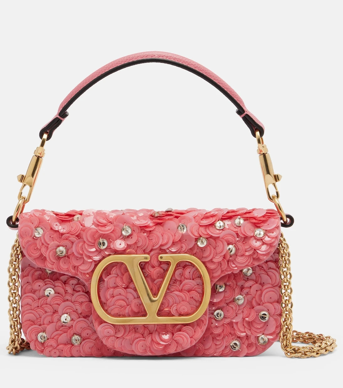 Valentino Garavani - Locò Small sequined shoulder bag