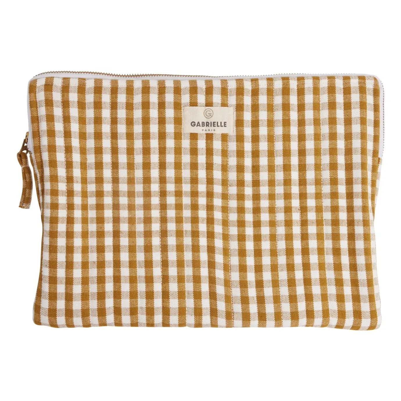Gabrielle Paris - Vichy computer case | Yellow Curry colour