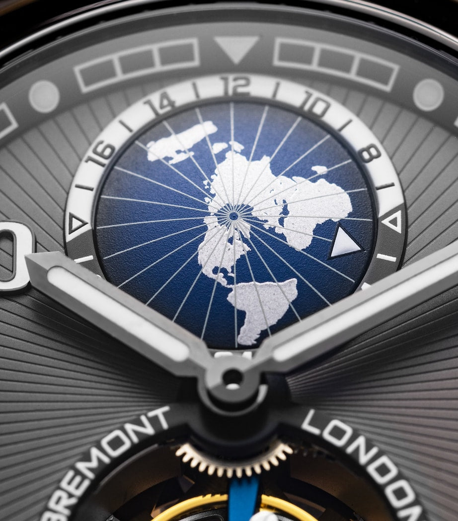 Titanium Terra Nova Dual-Time Tourbillon Watch 42.5mm