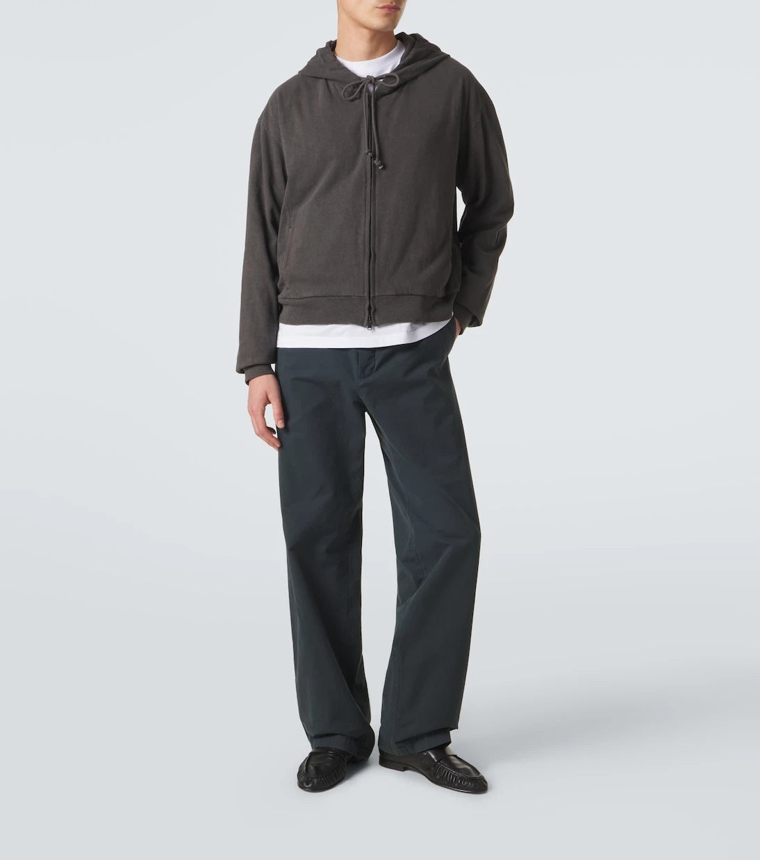 The Row - Mabon cotton jersey zip-up hoodie