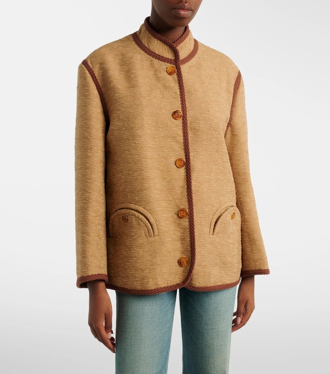 Blazé Milano - Curly cotton and linen-blend jacket