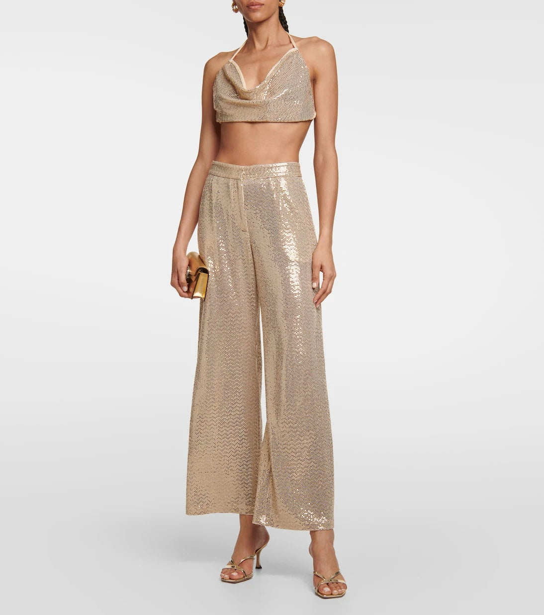 Dodo Bar Or - Sequined halterneck bralette