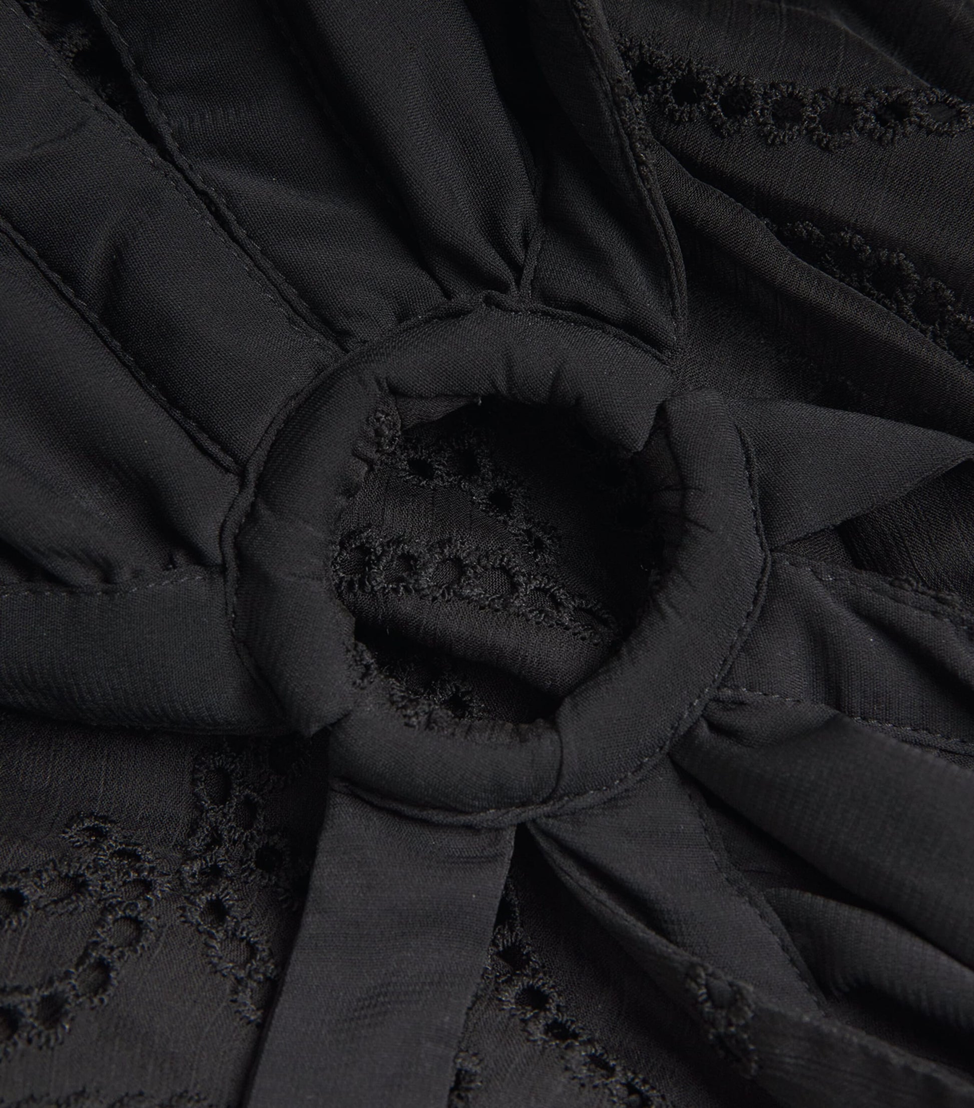 Alice+Olivia Black Patricia Tiered Maxi Dress