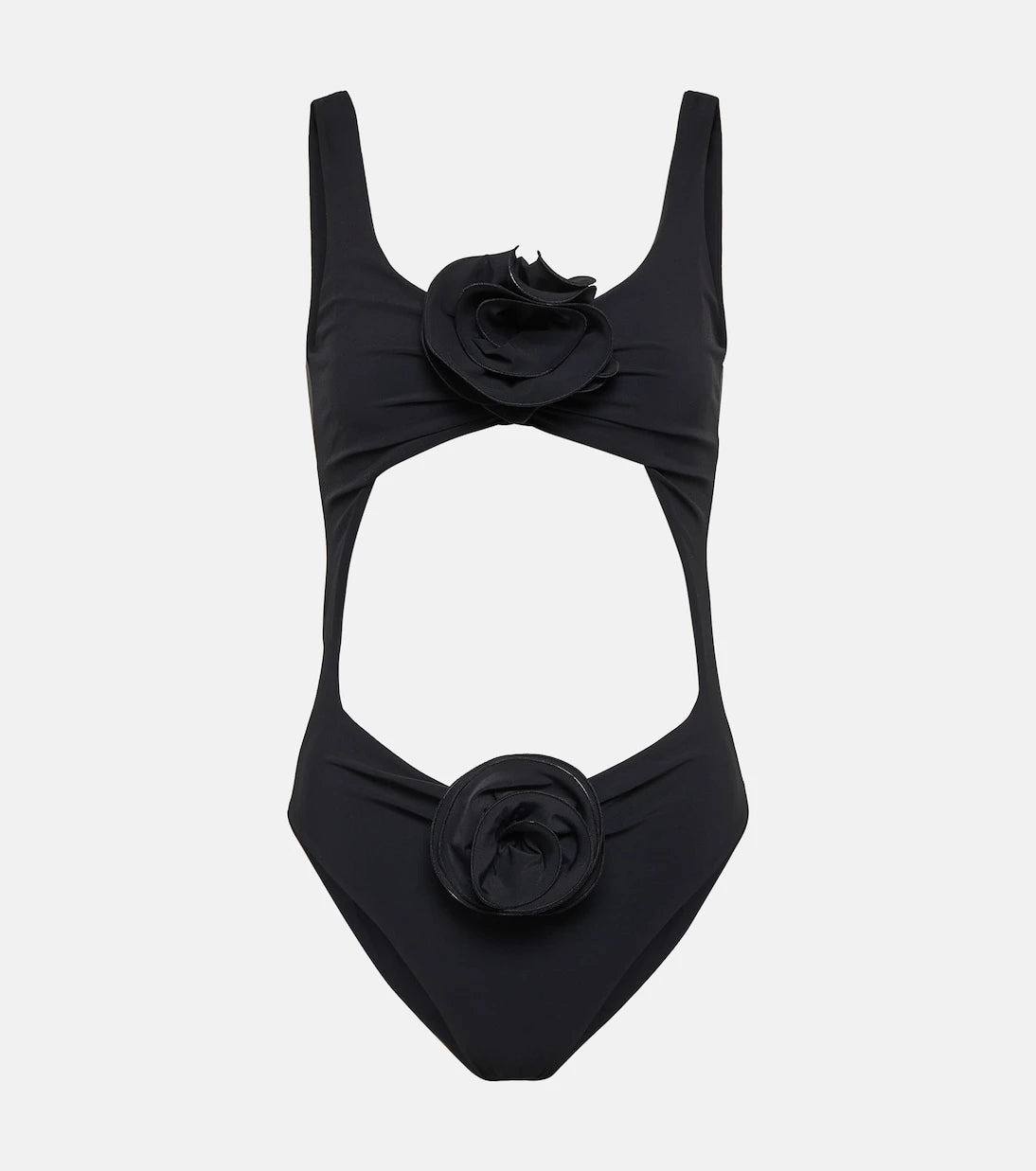 Magda Butrym - Floral-appliqué cutout swimsuit