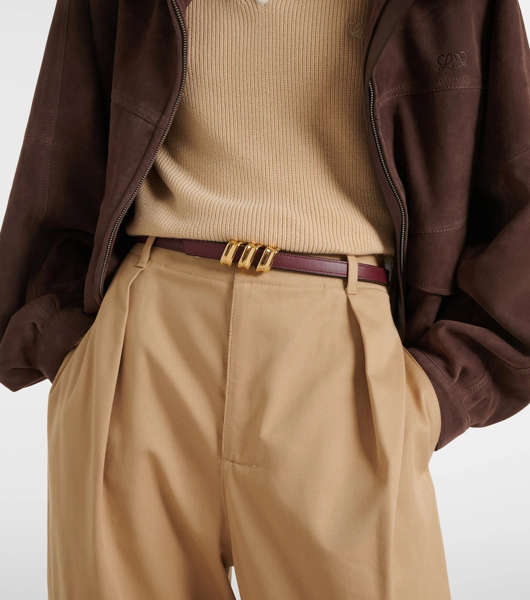 Loewe - Coil leather belt