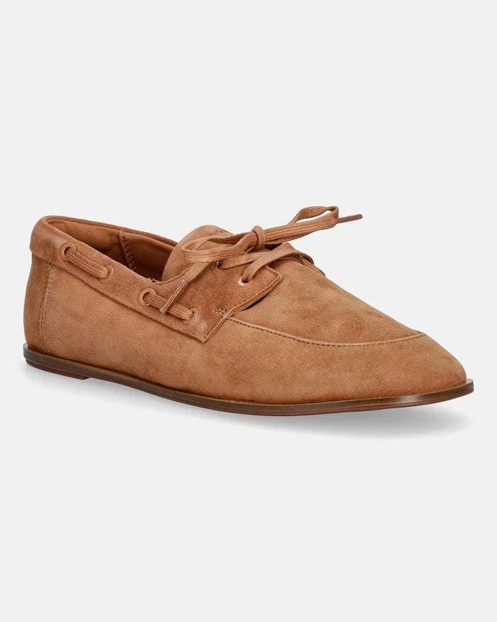 Calvin Klein kadın süet mokasen ESS BOATSHOE SUEDE