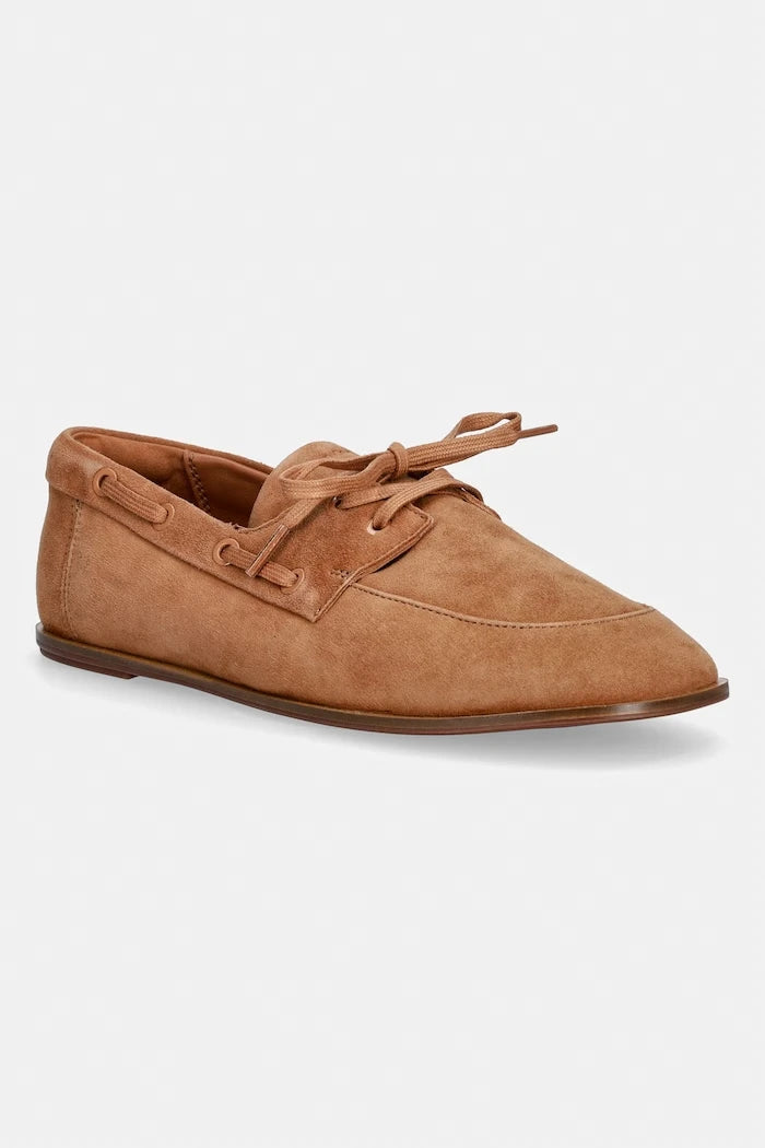 Calvin Klein kadın süet mokasen ESS BOATSHOE SUEDE