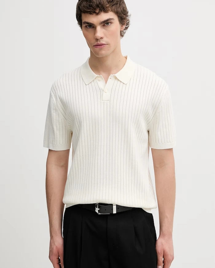 Calvin Klein erkek viskonlu yakalı polo yaka tişört
