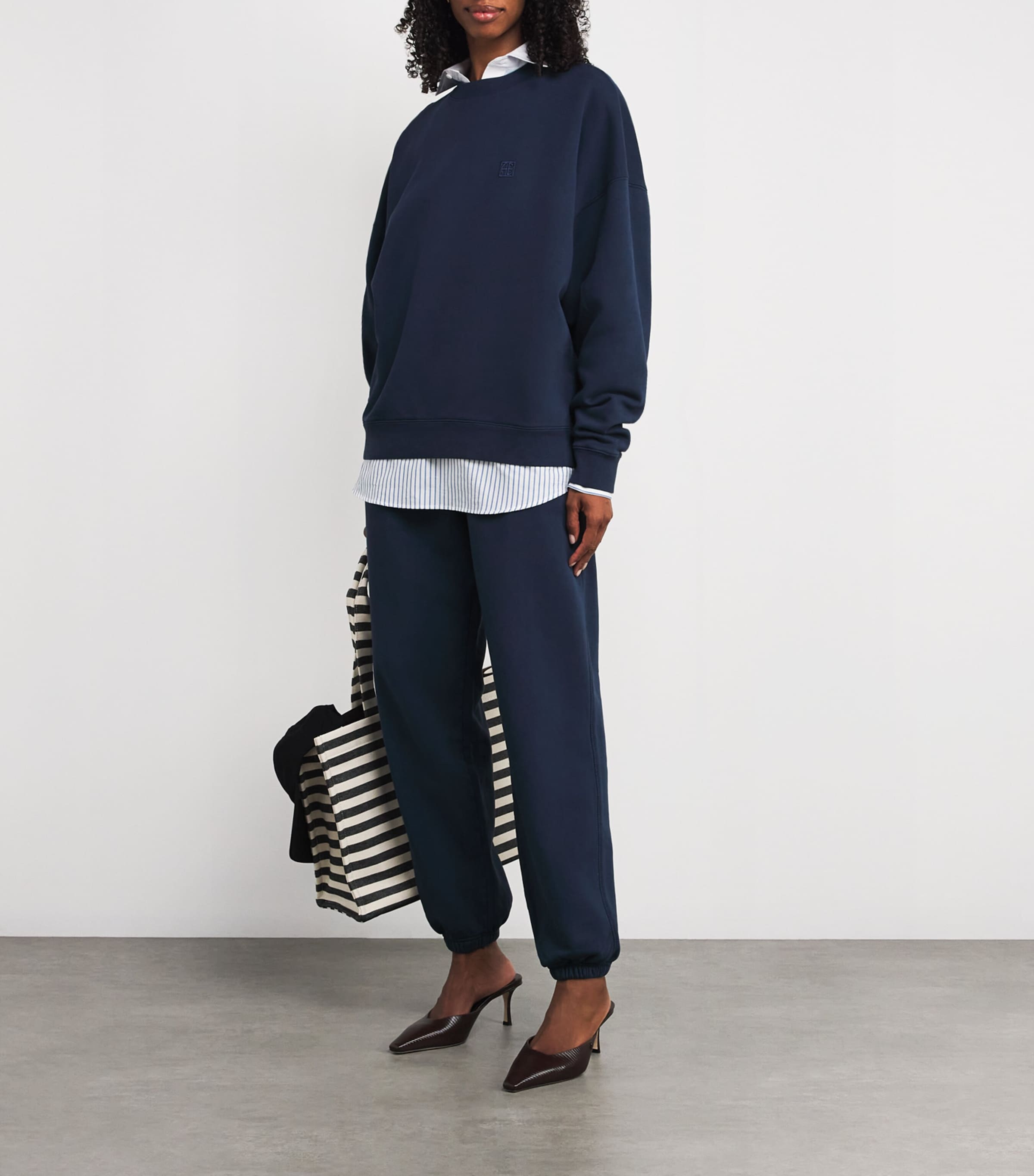 Blue Monogram Miles Sweatshirt