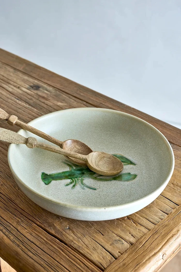 Bloomingville büyük taş çömlek salata kasesi 29 x 6,5 cm
