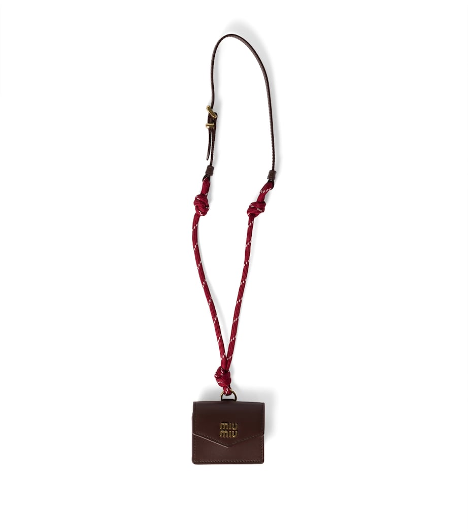 Brown Leather-Cord Bag Charm