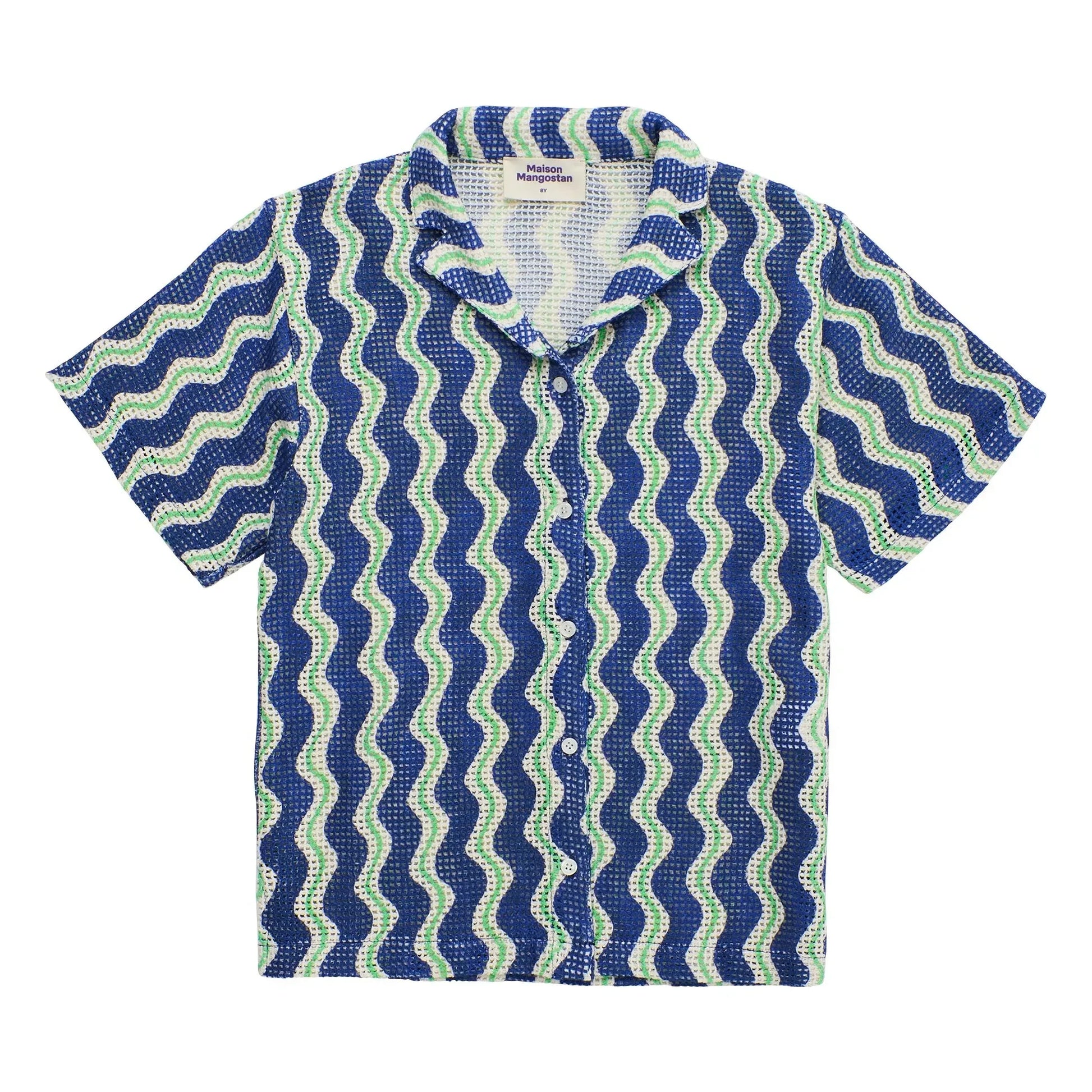 Maison Mangostan - Wave shirt | Blue
