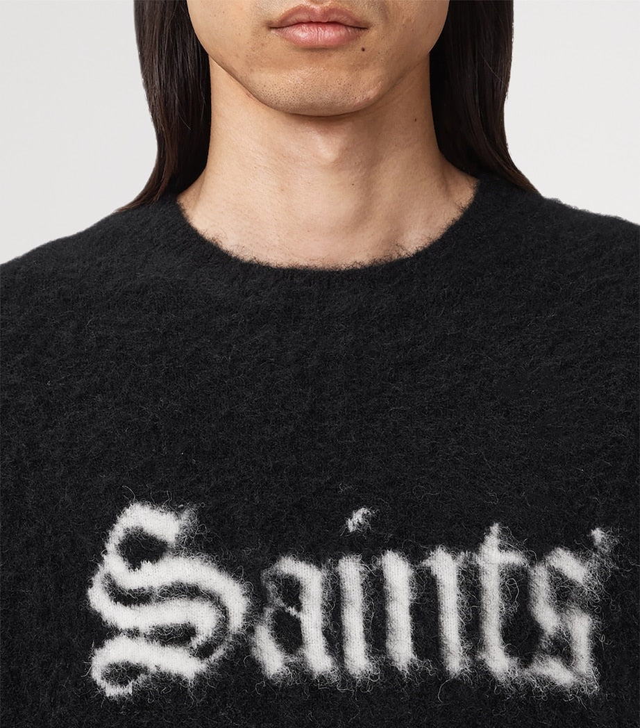 Wool-Blend Saints Sweater