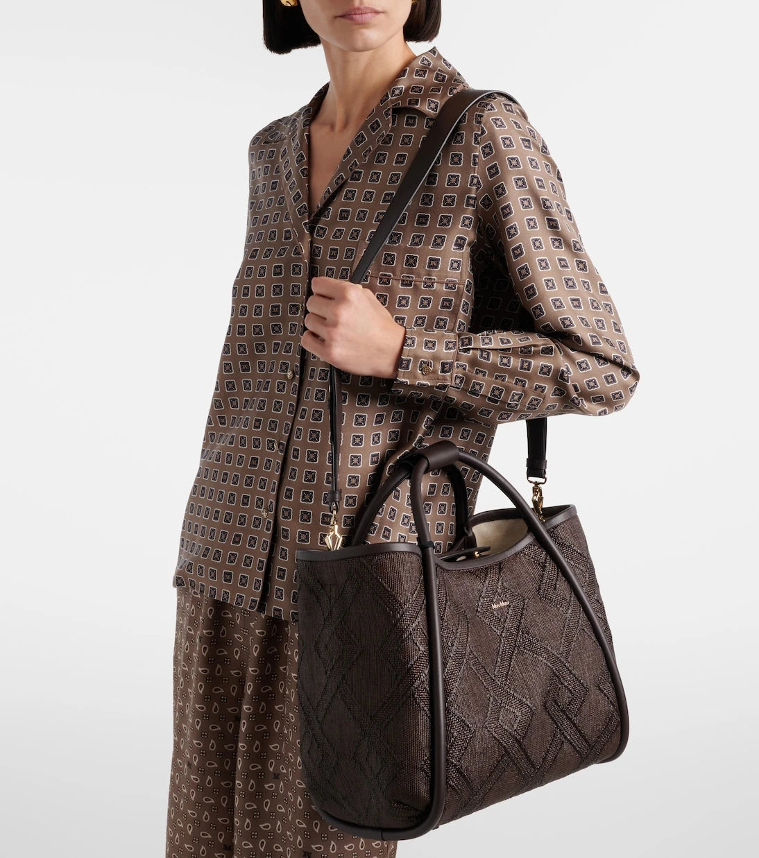 Max Mara - Leather tote bag