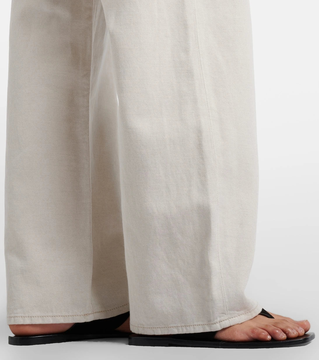 Frame - Off Duty Drawstring wide-leg jeans