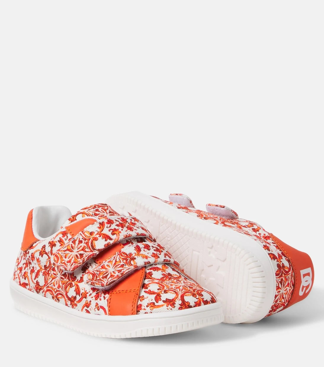 Dolce&Gabbana Kids - Majolica canvas sneakers