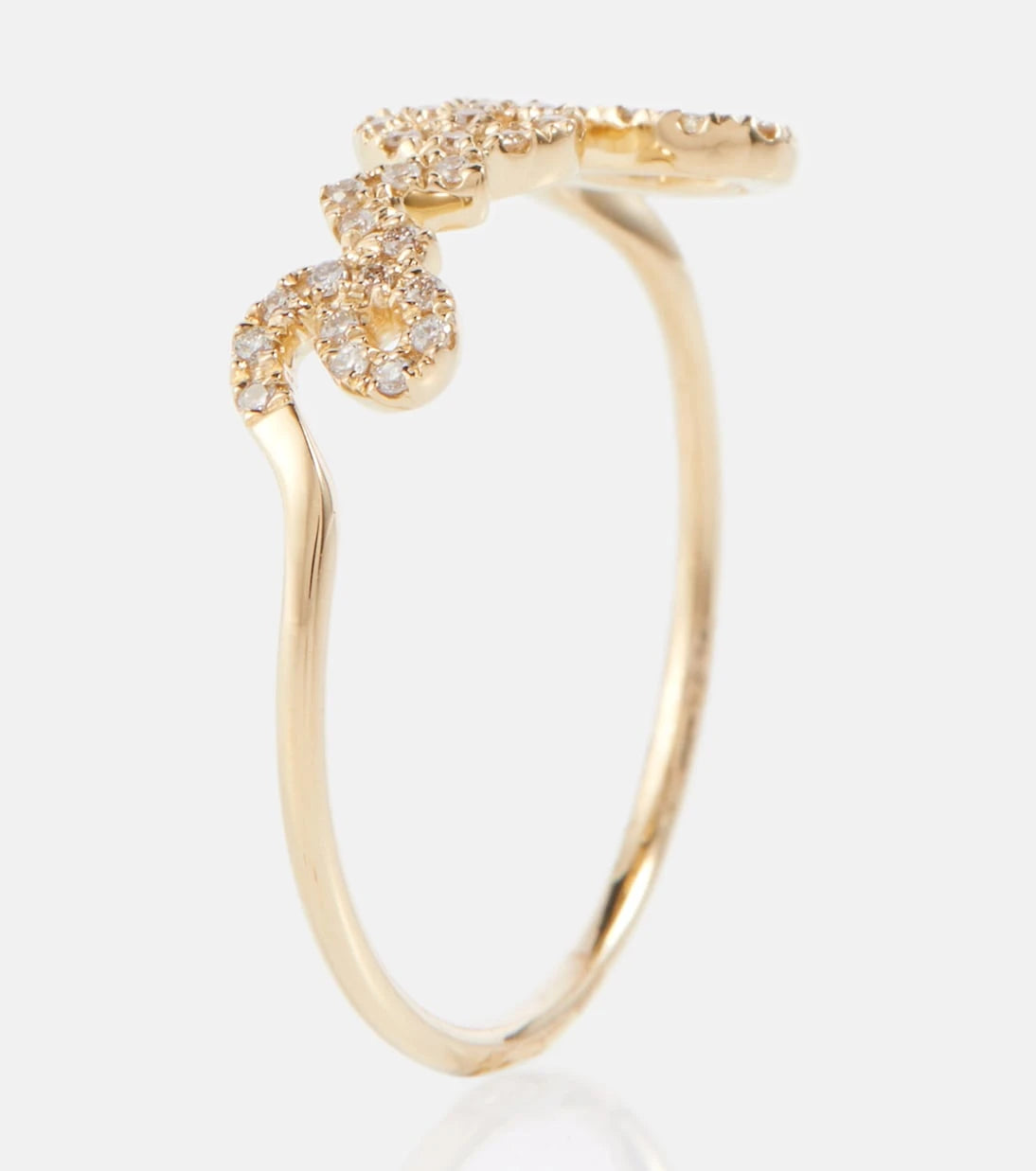 Sydney Evan - 14kt gold ring with diamonds