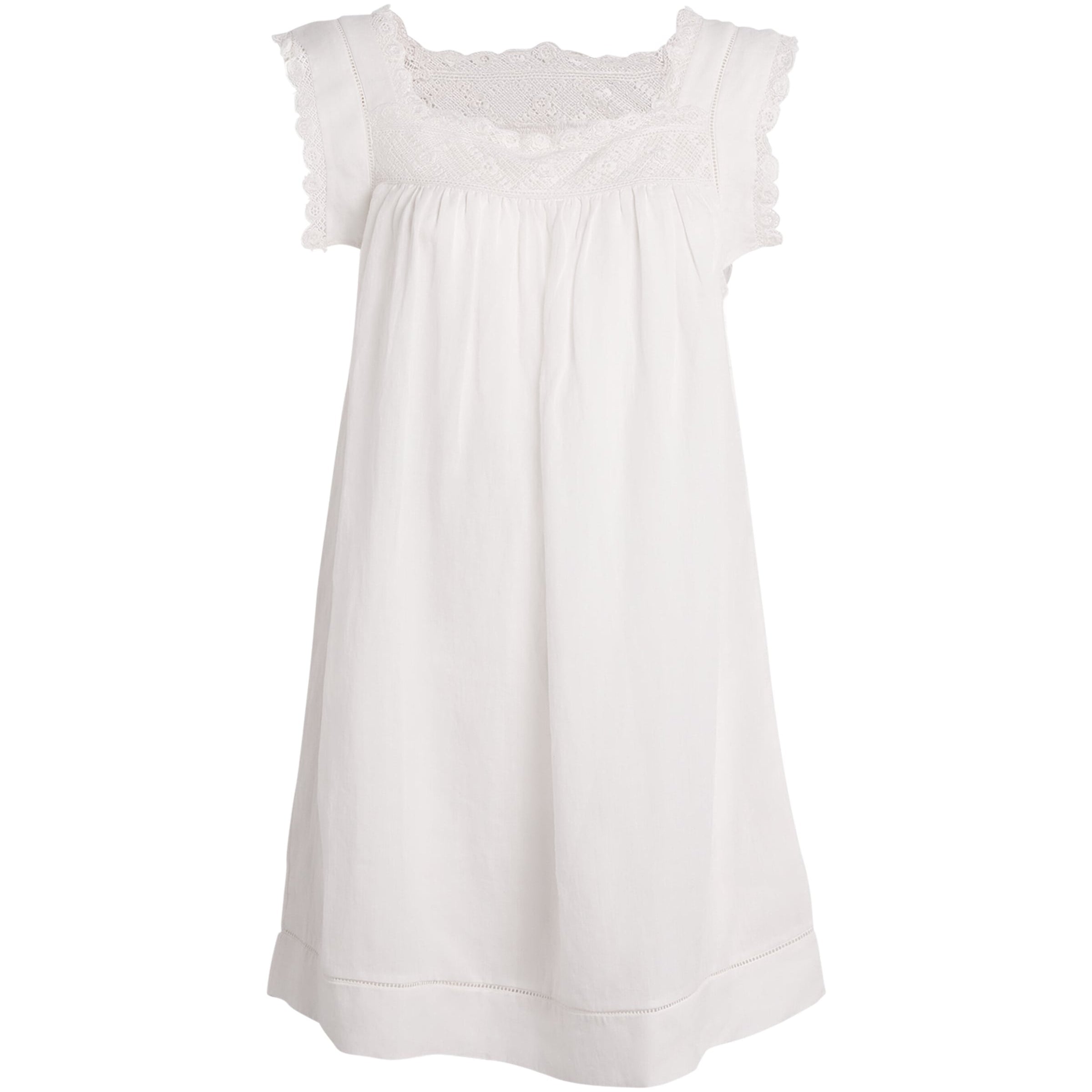 DÔEN White Organic Cotton Almadia Mini Dress