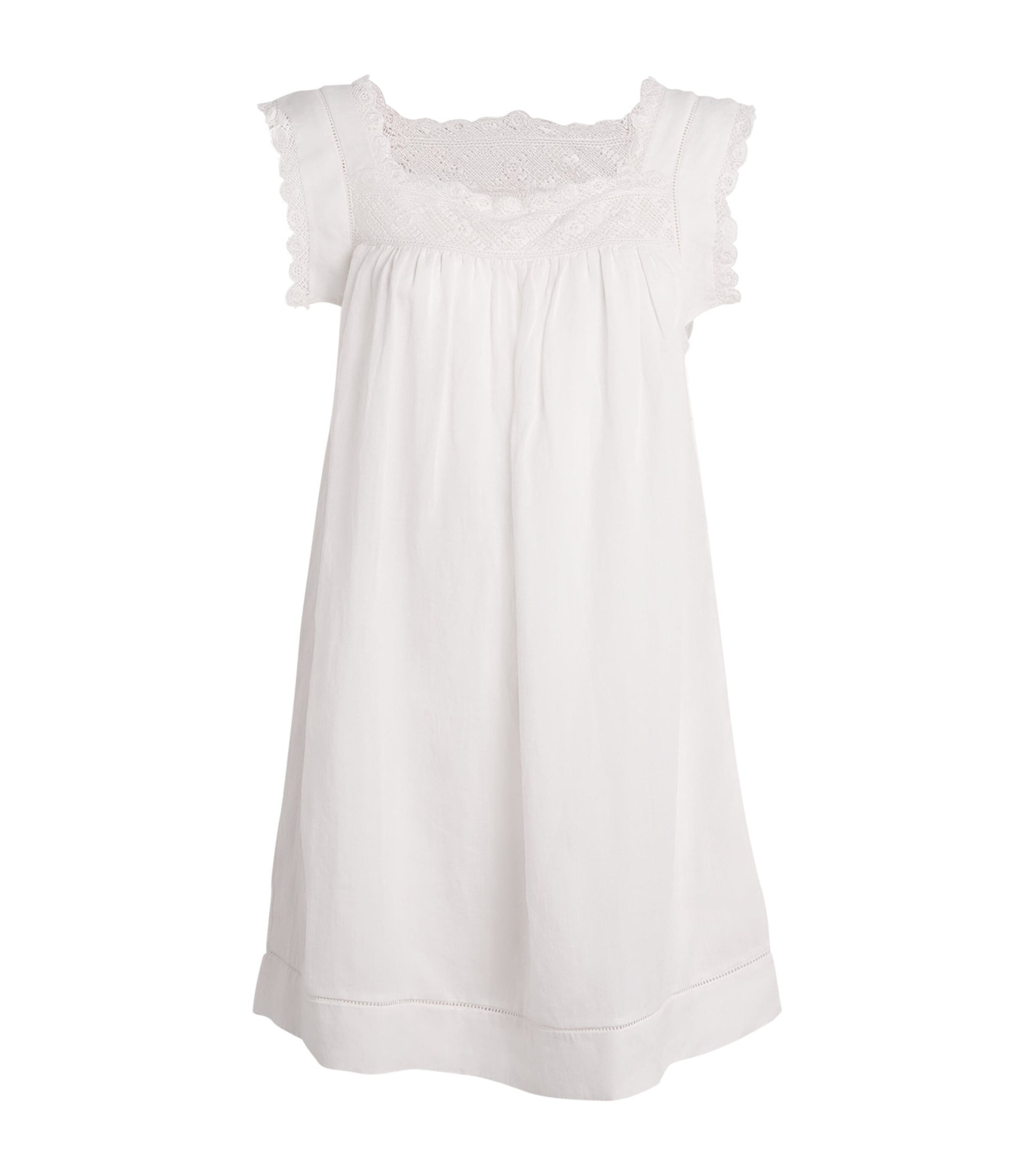 DÔEN White Organic Cotton Almadia Mini Dress
