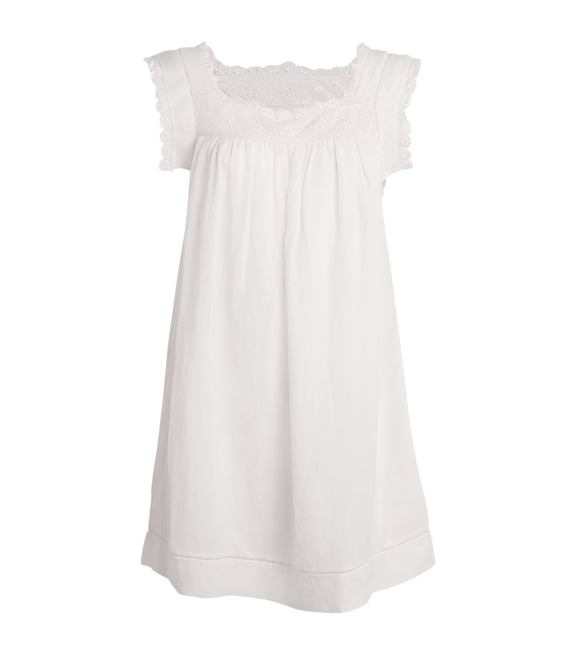 DÔEN White Organic Cotton Almadia Mini Dress